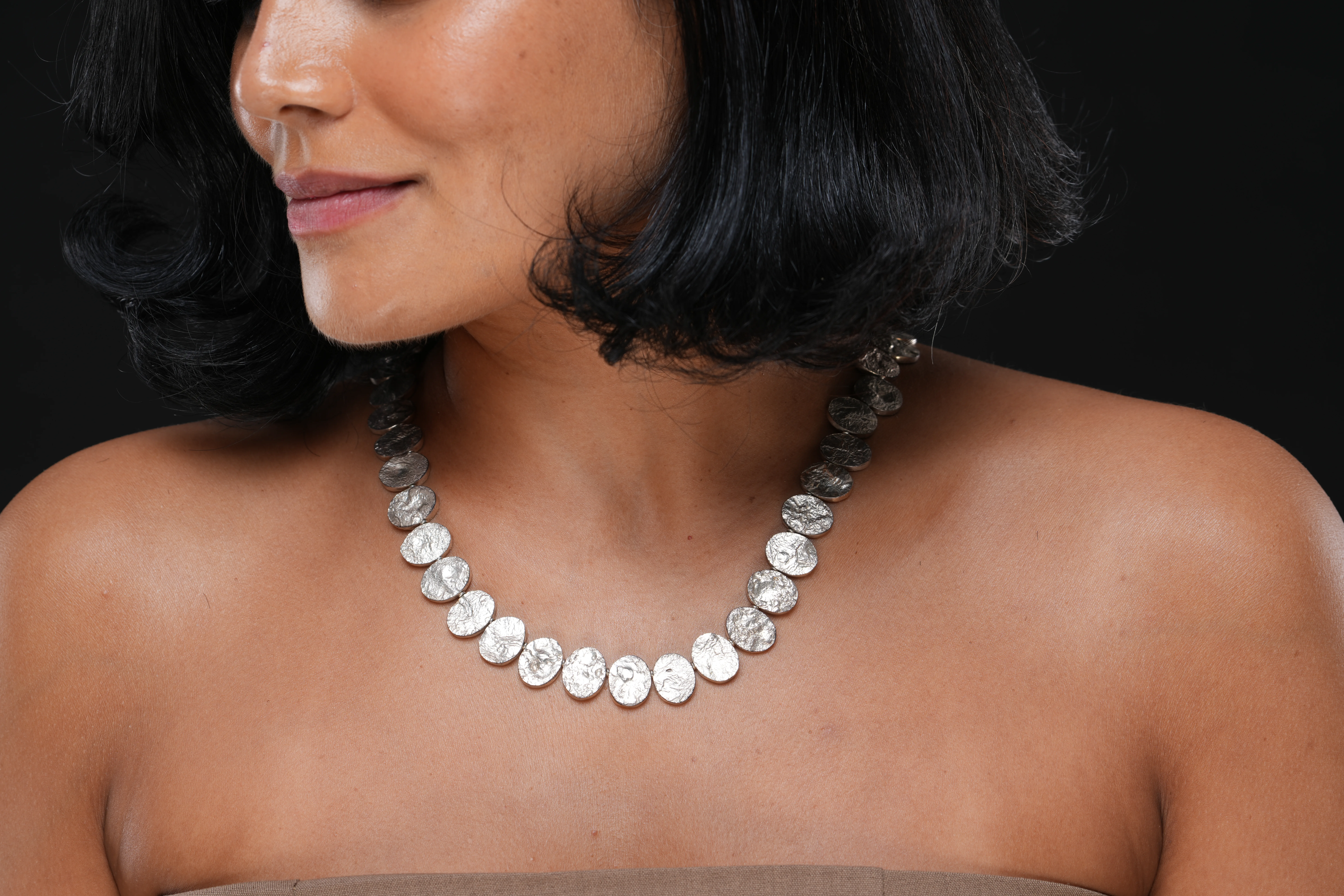 Rugged Strata Necklace, Odyssey by Silver